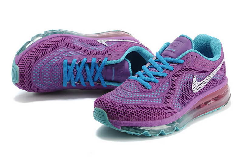 Nike Air Max 2014 KPU Chaussures Femmes Violet Bleu (2)
